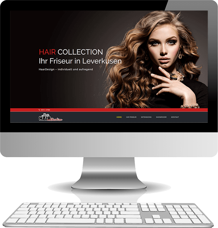 Webseiten für Friseursalons - Hair Collection