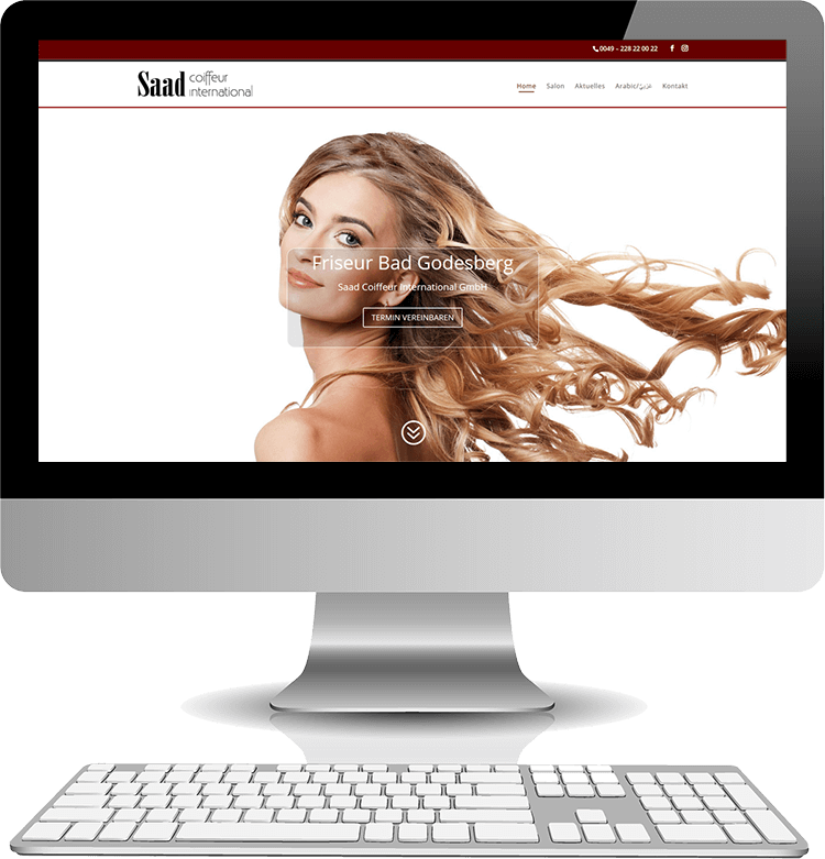 Webseiten für Friseure - Saad Coiffeur